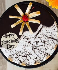 Alternative view of Silky Chocovanilla Teachers Day Cakes
