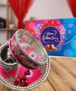Celebration with Karwa Chauth Pooja Thaal