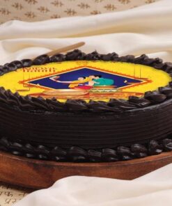 Chocolaty Karwa Chauth Cake