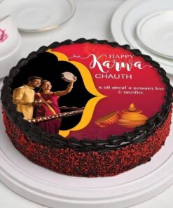 Delicious Personalized Cake For Karwa Chauth