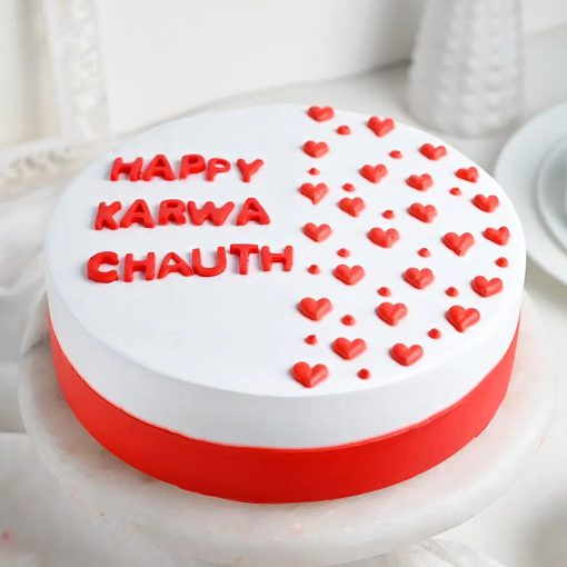 Hearty Cake For Karwa Chauth