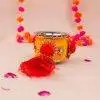 Red & Yellow Karwa Chauth Thaal Set