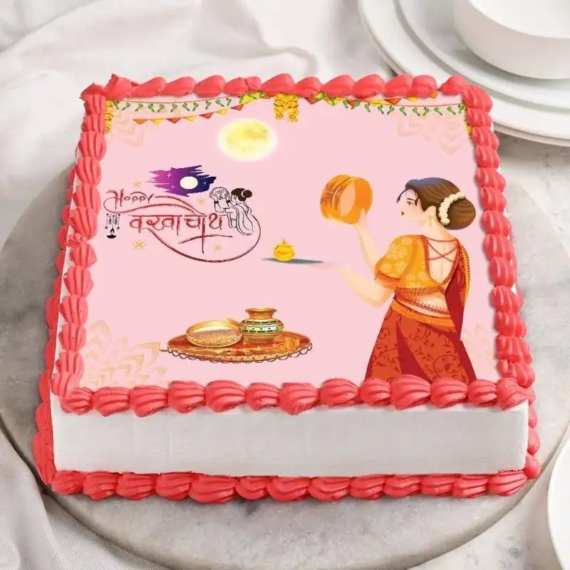 Specially Designed Karwa Chauth Cake