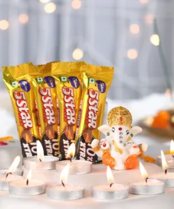 5 Star Chocolates with Lord Ganesha Idol