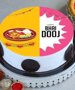 Colorfull Bhai Dooj Cake