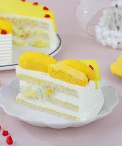 Alternative view of Creamy Rasmalai Cake