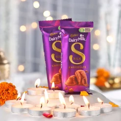 Dairy Milk Silk with Tea Candles