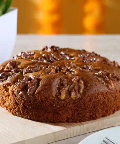 Delicious Taste of Walnuts in Plum Cake