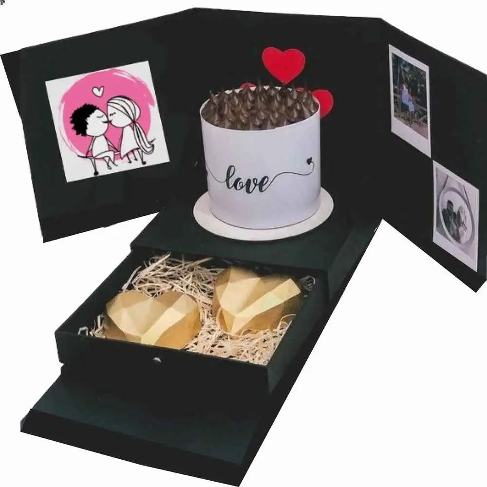 Designer Love Surprise Box Cake