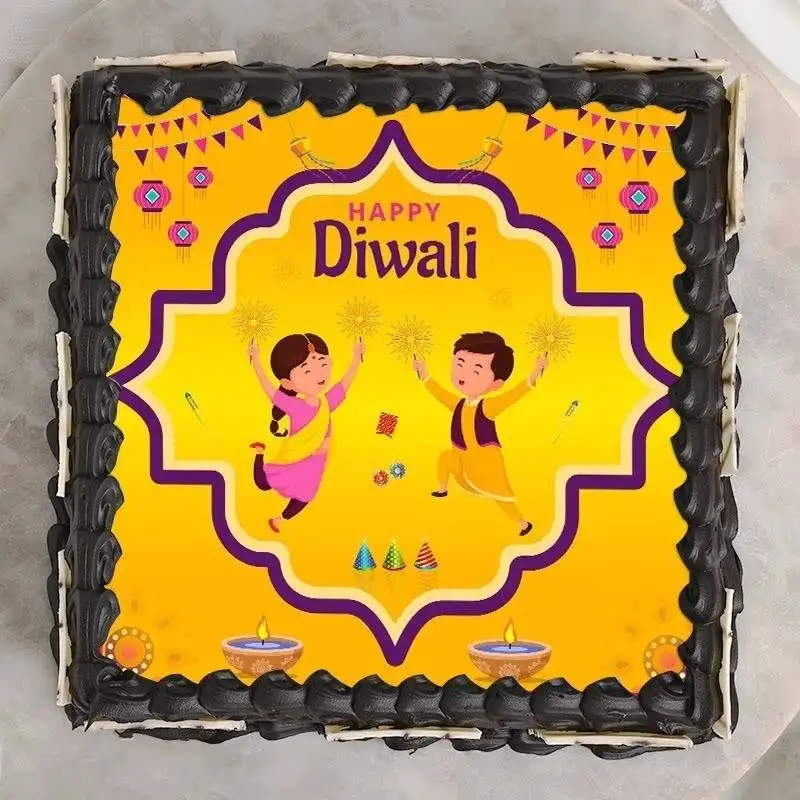 Diwali Special Photo Cake