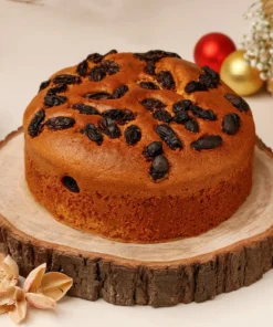 Healthier Rums & Raisins Plum Cake