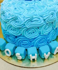 Delicious Blue Roses Cake