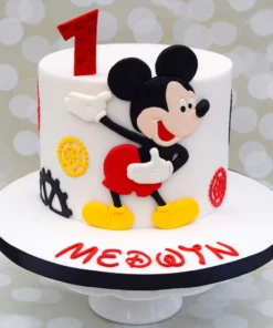 Designer Mickey Cake for First Birthday