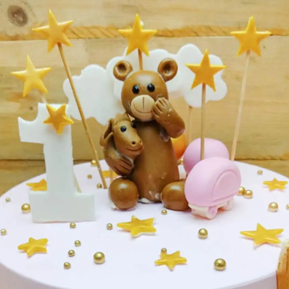 First Birthday Designer Theme Cake