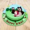 Masha and the Bear Cartoon Cake