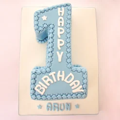 Number Cake for First Birthday