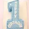 Number Cake for First Birthday