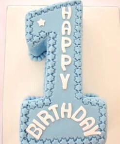 Number Cake for First Birthday