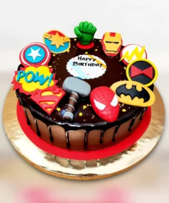 Super Heroes Fondant Cakes