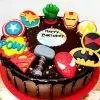 Super Heroes Fondant Cakes