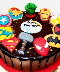 Super Heroes Fondant Cakes