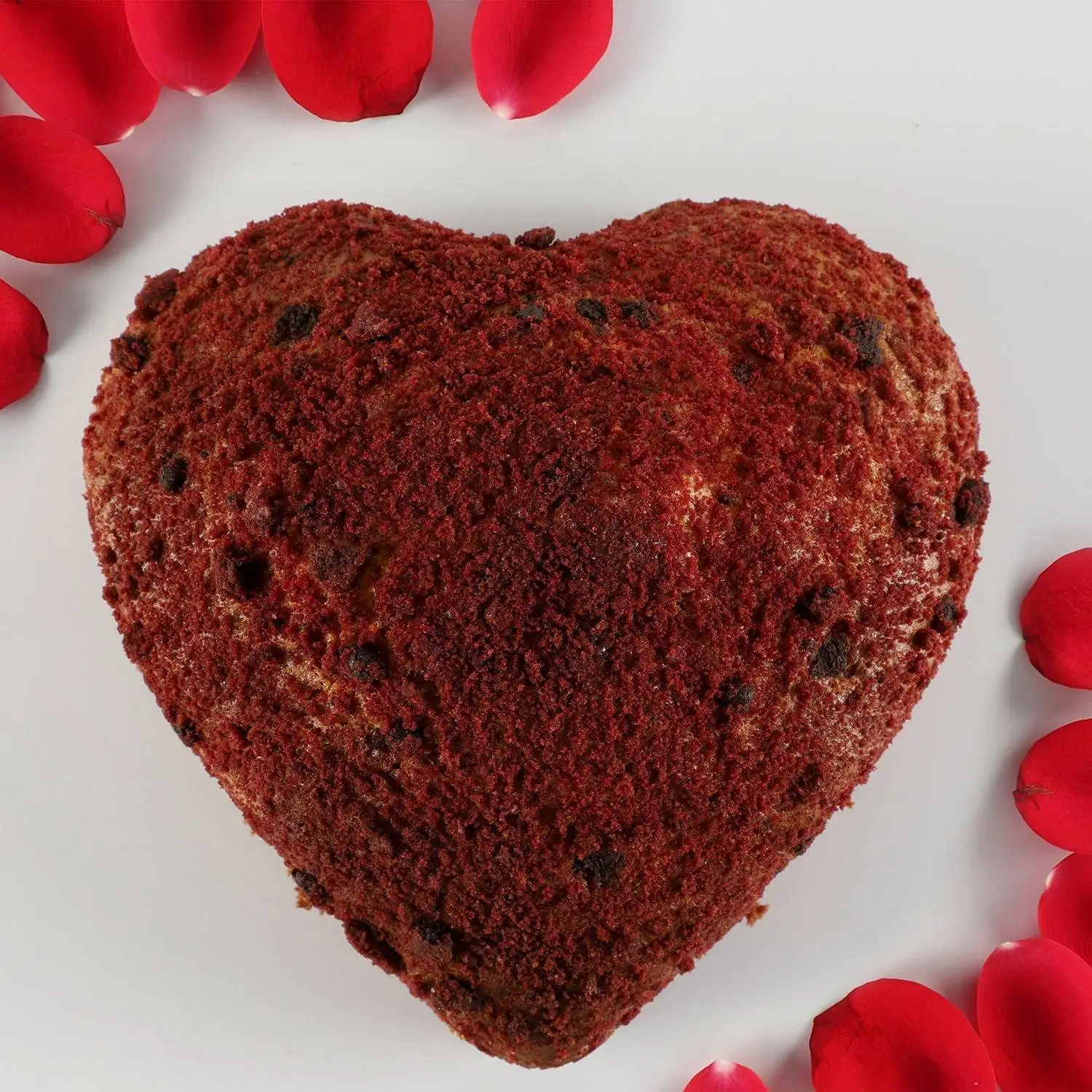 Velvety Heart Dry Cake