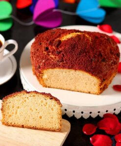 Velvety Heart Dry Cake