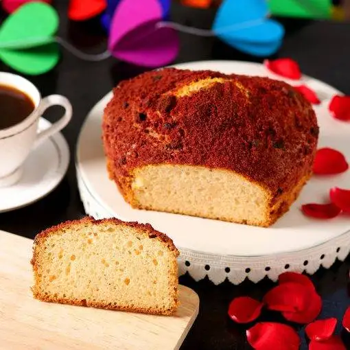 Velvety Heart Dry Cake