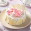 Exotic White Forest Rosy Cake