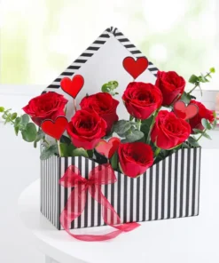 Amazing 8 Red Roses Arrangement