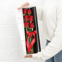 Surprise Box Of 6 Red Roses1