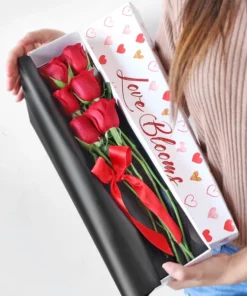 Surprise Box Of 6 Red Roses