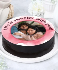 Divine Chocolate Photo Cake for Her