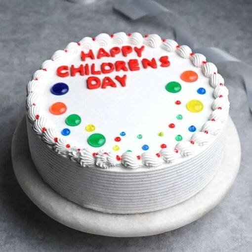 Creamy Vanilla Cake for Children's Day