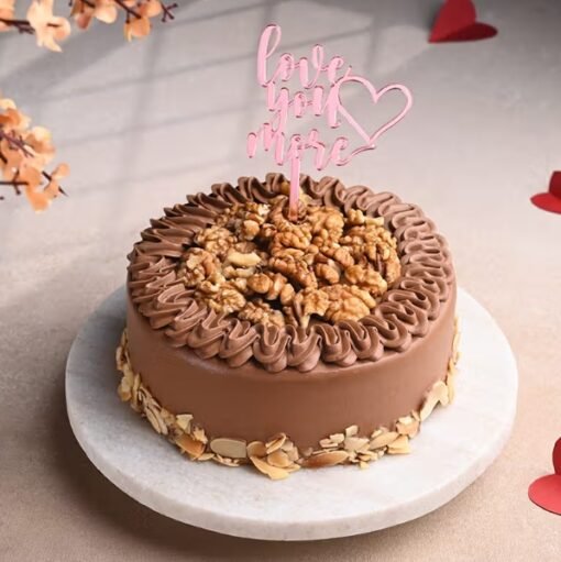 Chocolate Walnut Charm Cake