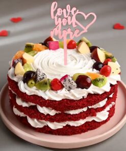 Velvet Charm Fruit Indulgence Cake