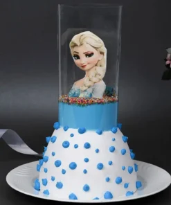 Snow Princess Drizzle Pull-Me-Up Cake