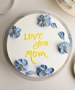 Blue Blossom Hug Cake