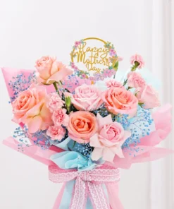 Blushing Grace – Mother’s Day Bouquet