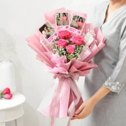 Cherished Love – Roses & Photo Keepsakes
