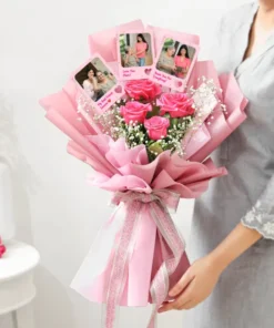 Cherished Love – Roses & Photo Keepsakes
