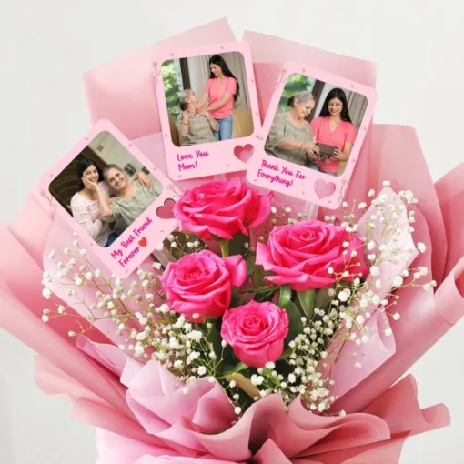 Cherished Love – Roses & Photo Keepsakes