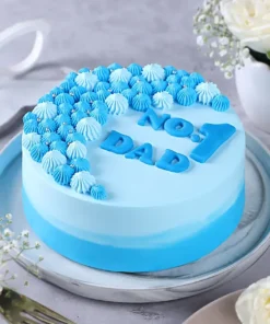 Champion Dad Blue Cream Cake