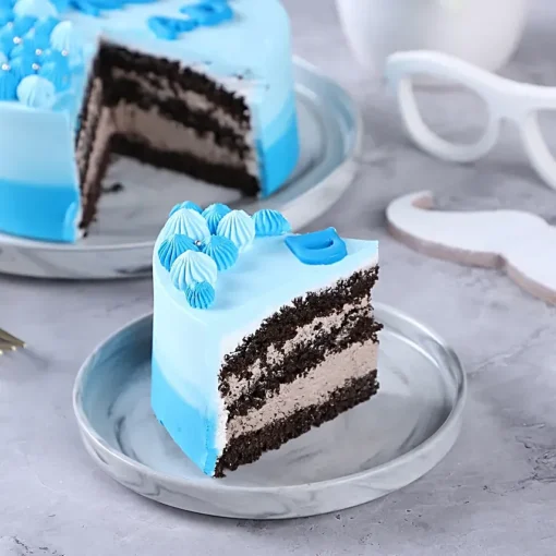 Champion Dad Blue Cream Cake