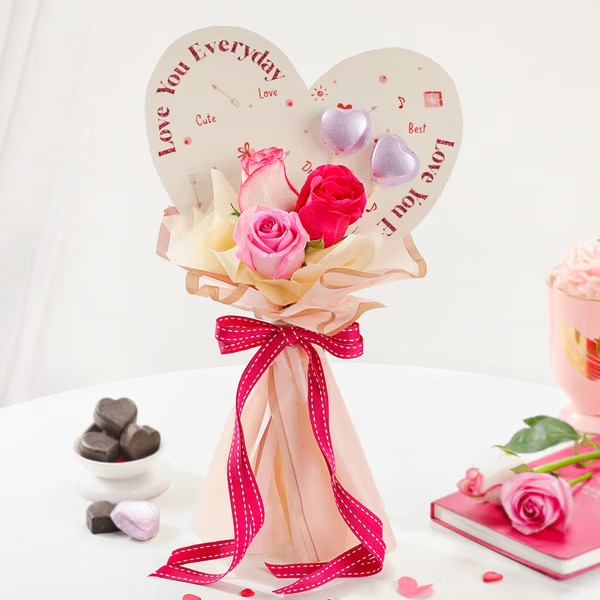 Everyday Love Rose & Treat Bouquet