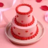 Mini Valentine Two-Tier Cake