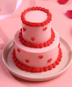 Mini Valentine Two-Tier Cake