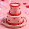 Mini Valentine Two-Tier Cake