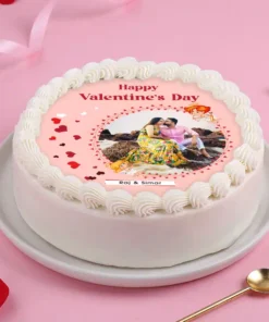 Personalized Valentine Picture Cake
