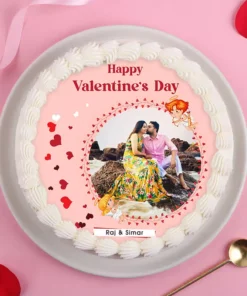 Personalized Valentine Picture Cake